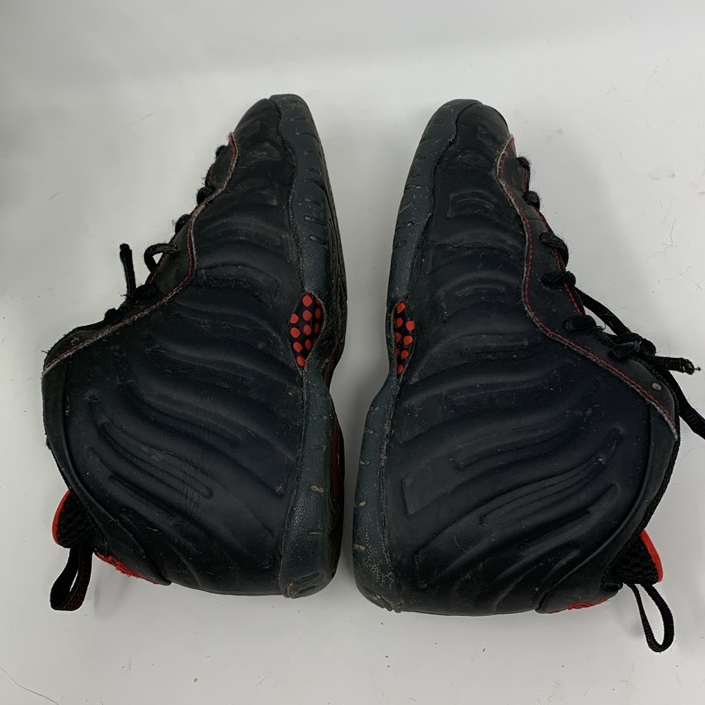Nike Little Posite One Foamposite Bred Black Red DV3774-001 Youth Size 1.5 - Picture 7 of 10